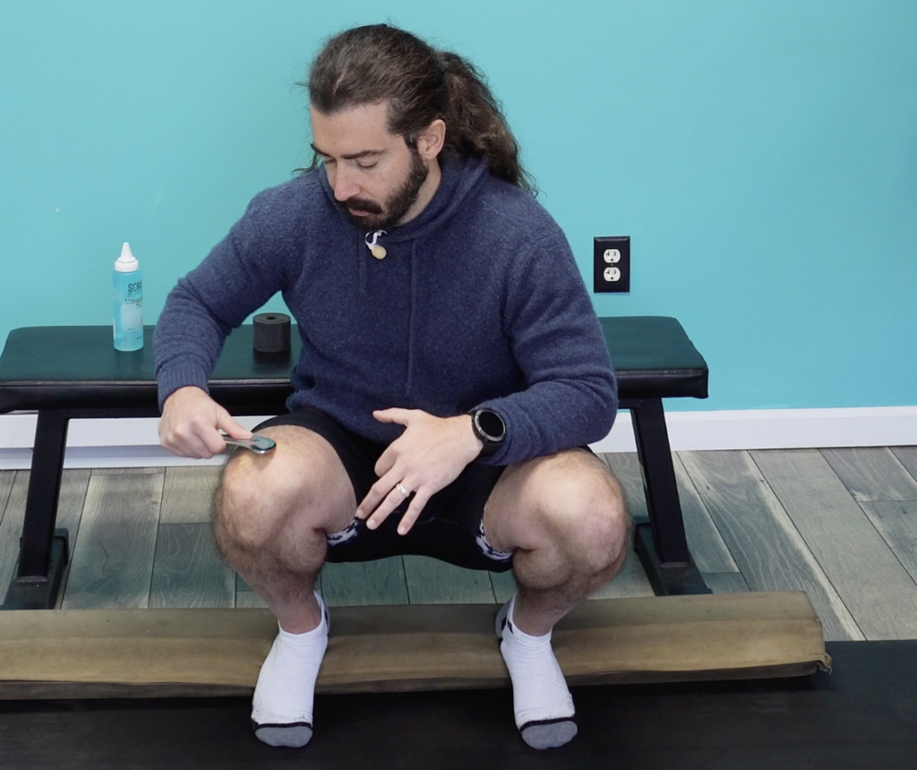 John muscle scraping for knee mobility